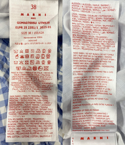 MARNI ギンガムチェックバルーンスカート 25ss レディース SIZE 38 マルニ