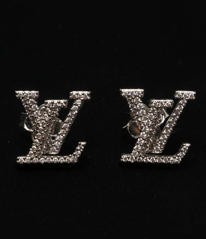 LOUIS VUITTON ロゴ ピアス 00608 シルバー レディース ルイヴィトン