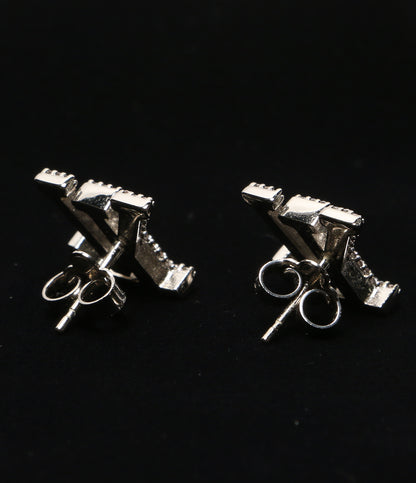 LOUIS VUITTON ロゴ ピアス 00608 シルバー レディース ルイヴィトン