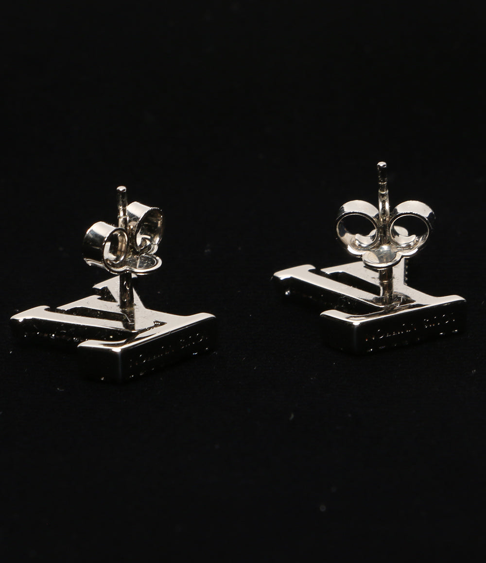 LOUIS VUITTON ロゴ ピアス 00608 シルバー レディース ルイヴィトン