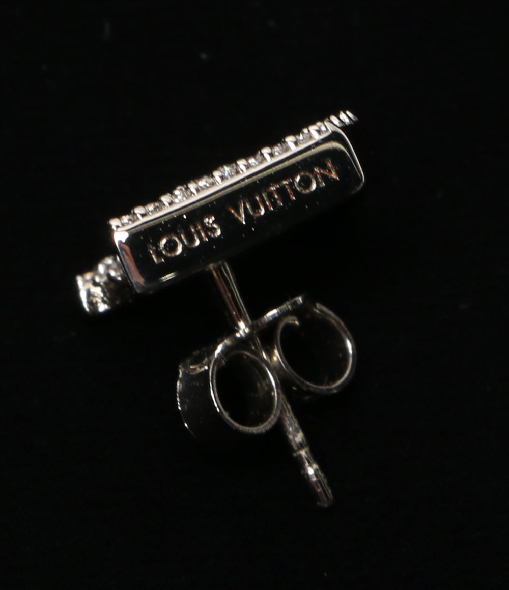 LOUIS VUITTON ロゴ ピアス 00608 シルバー レディース ルイヴィトン