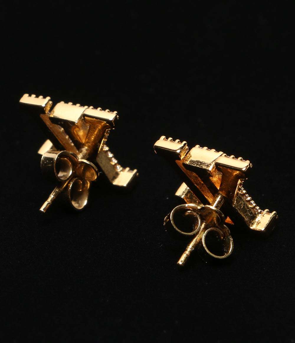 LOUIS VUITTON ロゴ ピアス 00609 ゴールド レディース ルイヴィトン