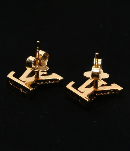 LOUIS VUITTON ロゴ ピアス 00609 ゴールド レディース ルイヴィトン