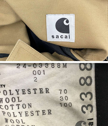 sacai × Carhart カーハート ジャンプスーツ t WIP Suiting BondingJumpsuit メンズ SIZE 2 サカイ