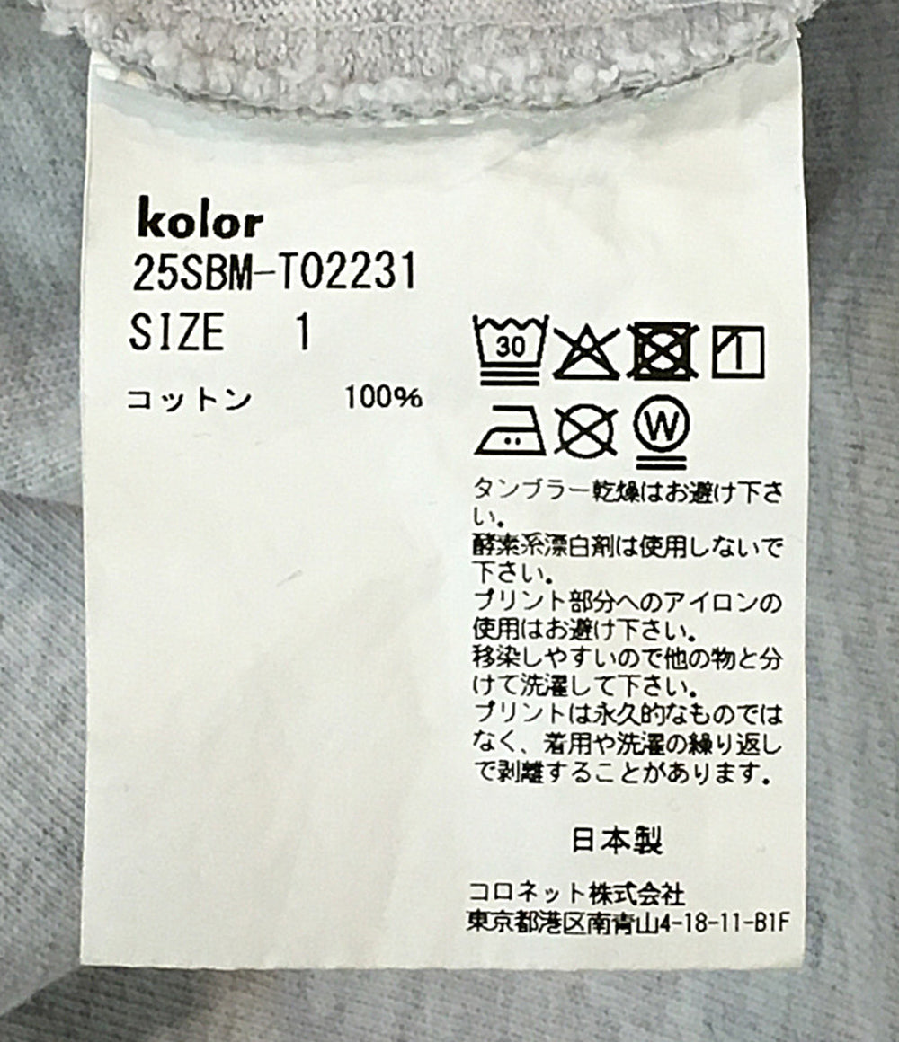 美品 kolor 半袖Ｔシャツ プリントTEE 25SS 25SBM-T02231 メンズ SIZE 1 カラー