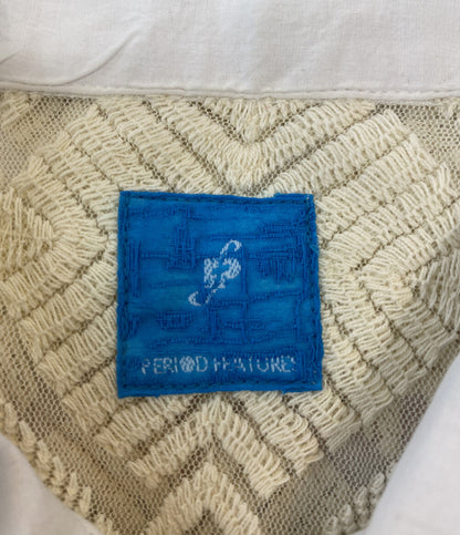 PERIOD FEATURES ピリオドフィーチャーズ 長袖シャツ COTTON POPLIN BACK KNIT LACE PULLOVER メンズ SIZE -