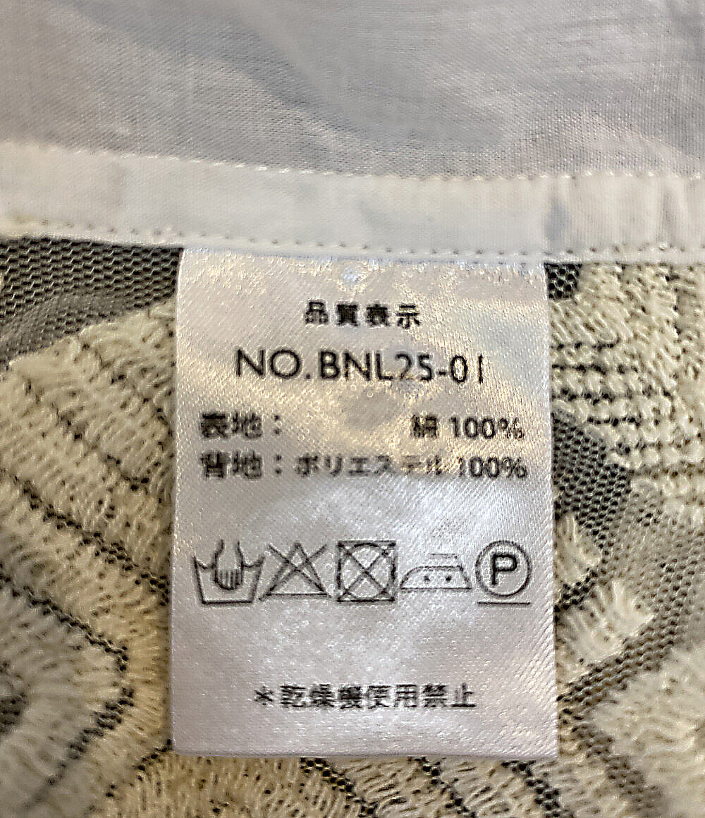 PERIOD FEATURES ピリオドフィーチャーズ 長袖シャツ COTTON POPLIN BACK KNIT LACE PULLOVER メンズ SIZE -