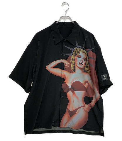 S'YTE × PLAYBOY サイト 半袖シャツ CHINE Big Short Sleeve Shirt UQ-B77-924 メンズ SIZE 3 プレイボーイ