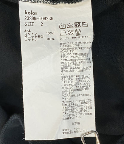 kolor BEACON カラービーコン ポロシャツ 襟デザインポロ 23SS メンズ SIZE 2