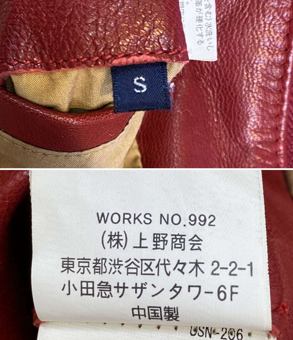 AVIREX ライダースジャケット A2 レザージャケット シングルライダース 6241027 レディース SIZE S アヴィレックス