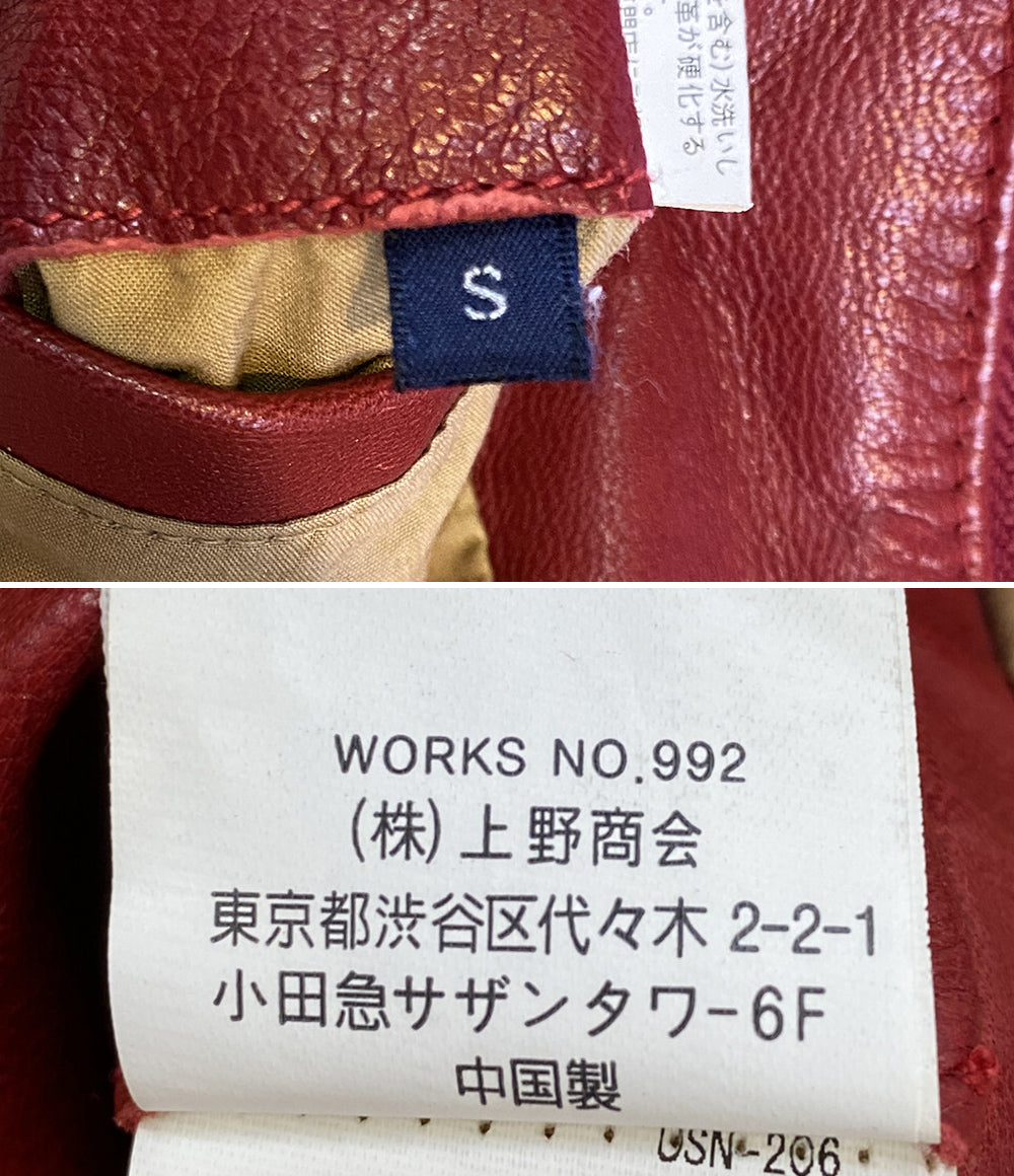 AVIREX ライダースジャケット A2 レザージャケット シングルライダース 6241027 レディース SIZE S アヴィレックス