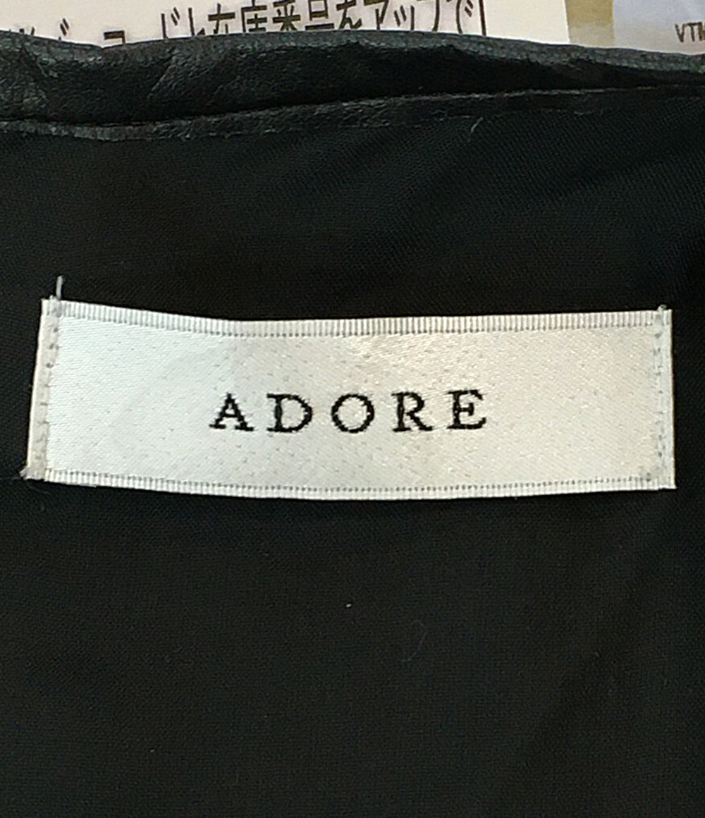 ADORE デザインツイルワンピース ノースリーブ 531-9140504 レディース SIZE 38 アドーア