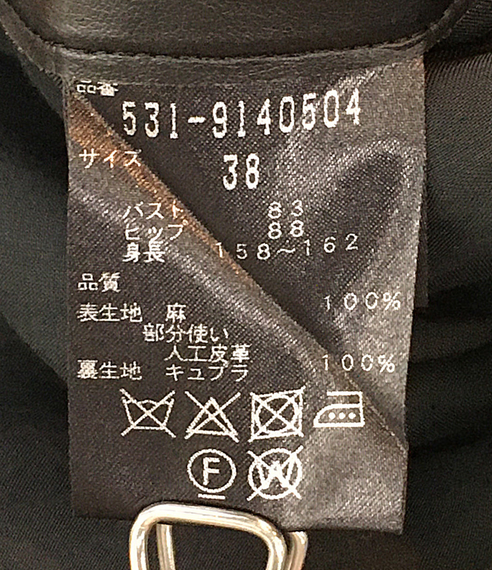 ADORE デザインツイルワンピース ノースリーブ 531-9140504 レディース SIZE 38 アドーア