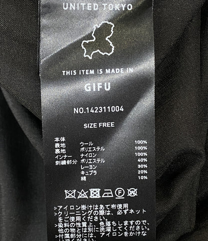 美品 UNITED TOKYO プリューム刺繍ワンピース ノースリーブ 142311004 レディース SIZE FREE ユナイテッドトウキョウ