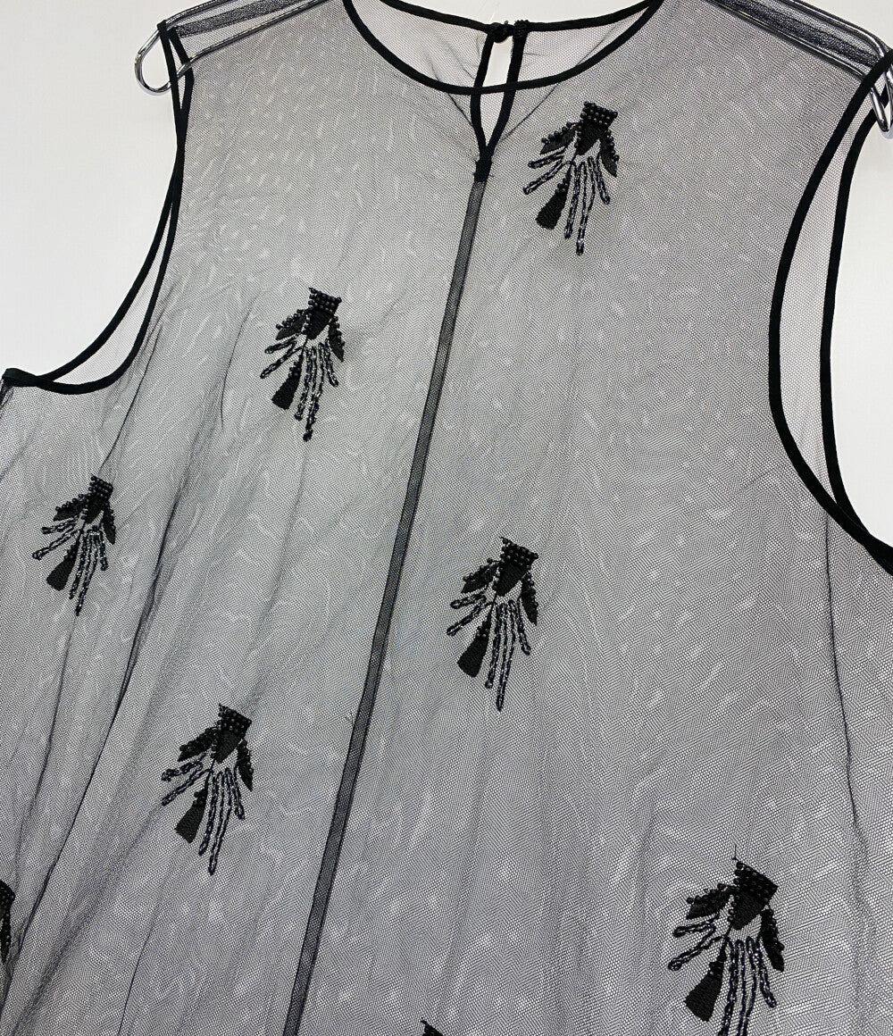 美品 UNITED TOKYO プリューム刺繍ワンピース ノースリーブ 142311004 レディース SIZE FREE ユナイテッドトウキョウ