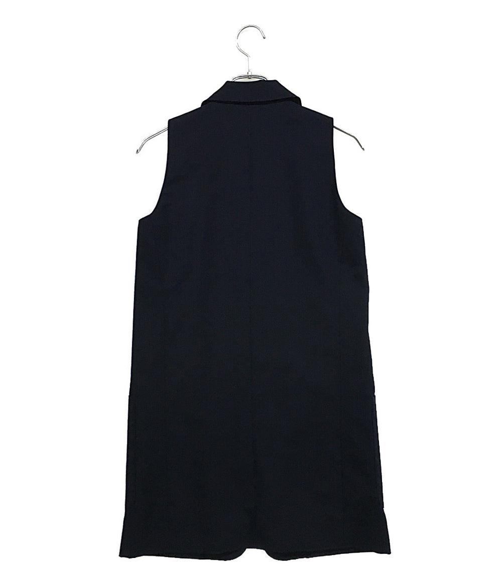 LAQUINTANE ラキャンターヌ ウールロングベスト 64-06-0061-903 レディース SIZE 34