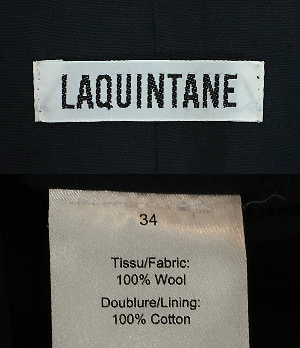 LAQUINTANE ラキャンターヌ ウールロングベスト 64-06-0061-903 レディース SIZE 34