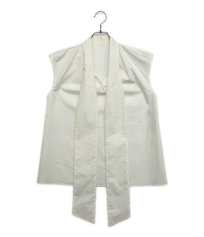 LOULOU WILLOUGHBY ルルウィルビー 襟デザインノースリーブブラウス 212320-13-180-01-020 レディース SIZE 2