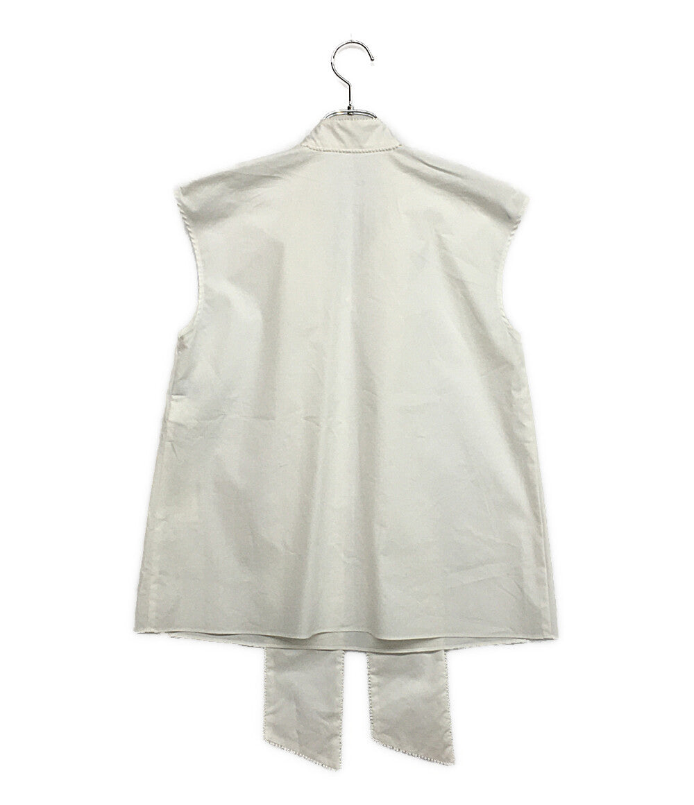 LOULOU WILLOUGHBY ルルウィルビー 襟デザインノースリーブブラウス 212320-13-180-01-020 レディース SIZE 2