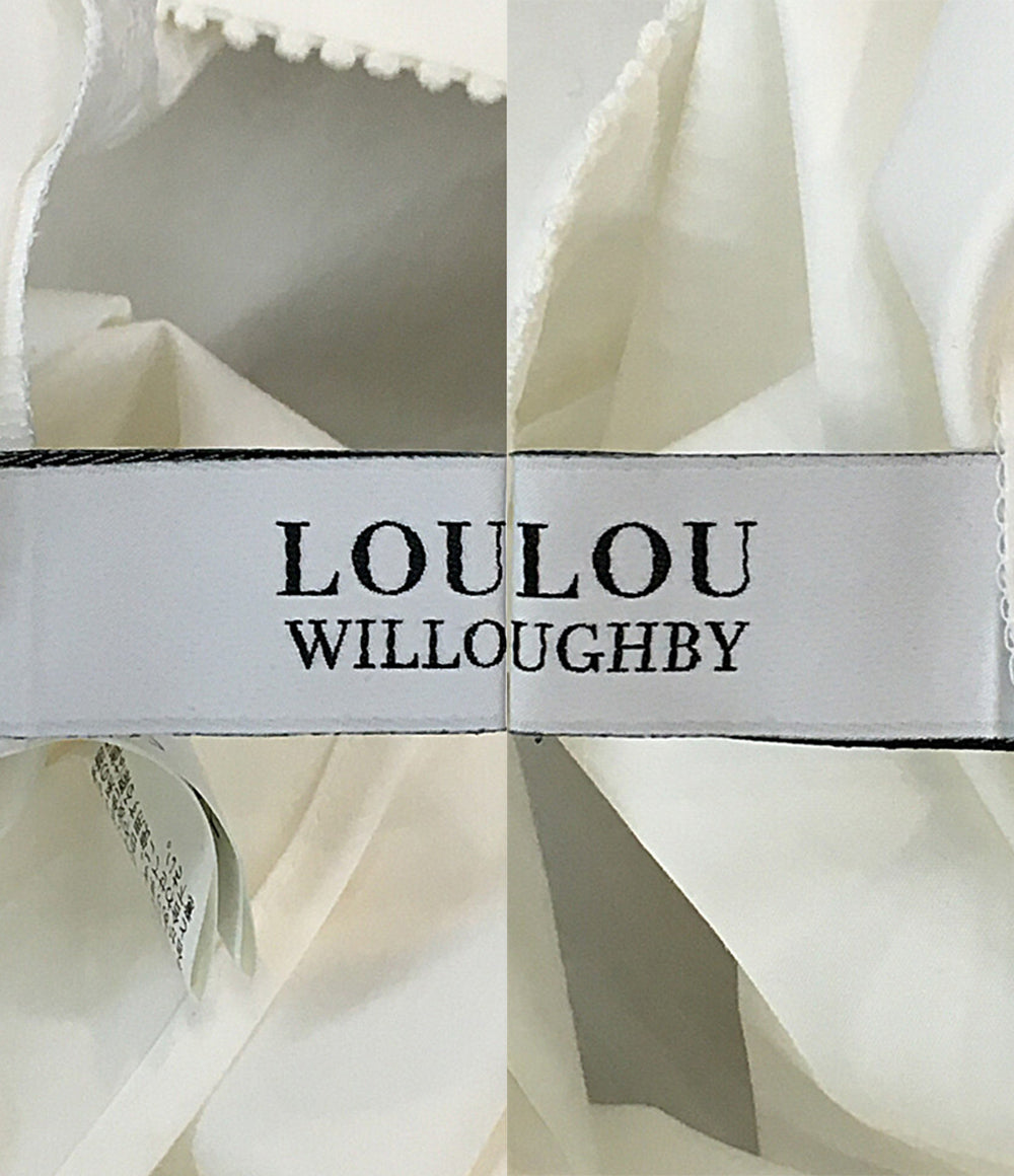 LOULOU WILLOUGHBY ルルウィルビー 襟デザインノースリーブブラウス 212320-13-180-01-020 レディース SIZE 2