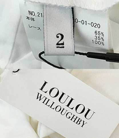 LOULOU WILLOUGHBY ルルウィルビー 襟デザインノースリーブブラウス 212320-13-180-01-020 レディース SIZE 2