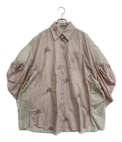 MIKIO SAKABE スパンコールデザインパフスリーブシャツ レディース SIZE F ミキオ サカベ