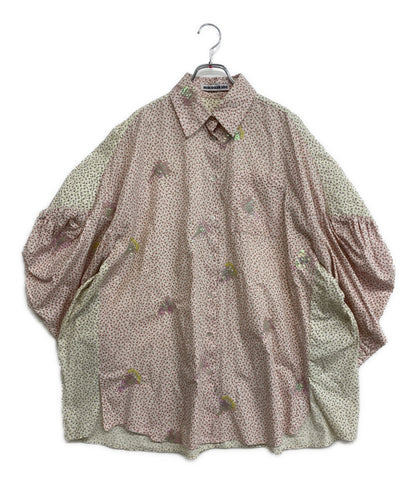 MIKIO SAKABE スパンコールデザインパフスリーブシャツ レディース SIZE F ミキオ サカベ