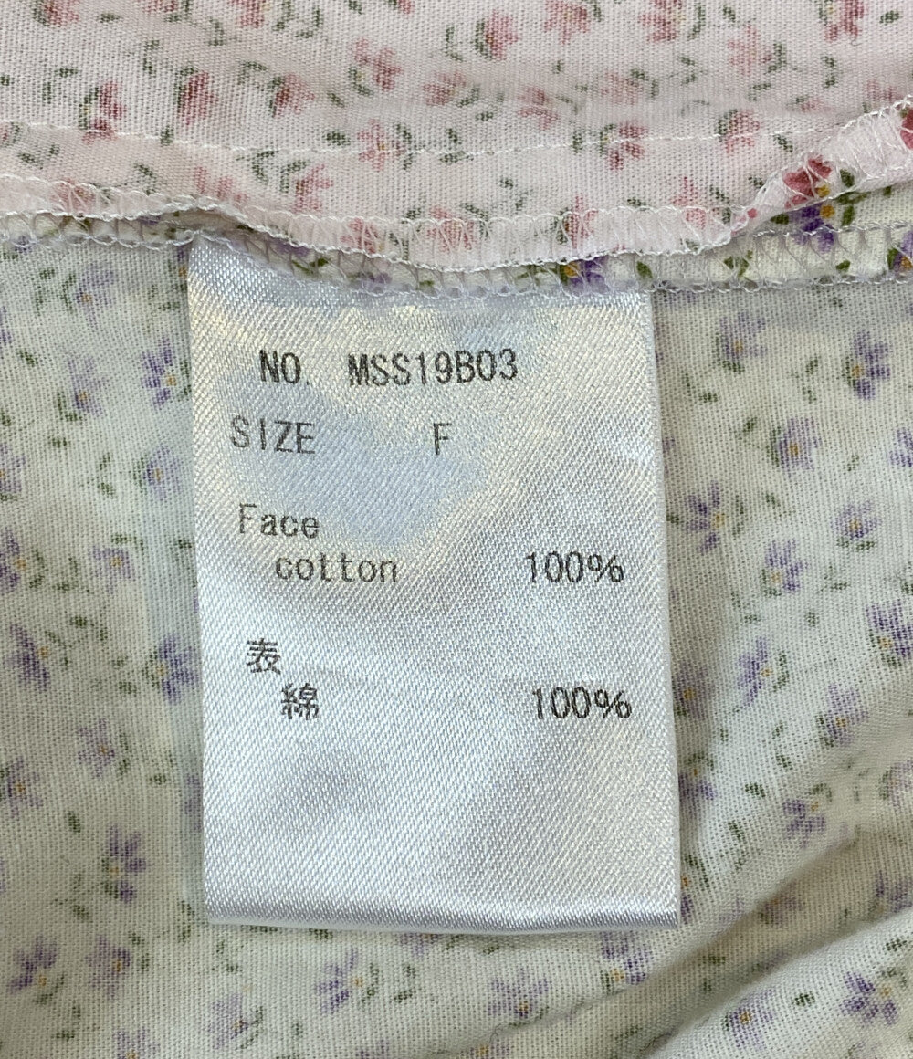 MIKIO SAKABE スパンコールデザインパフスリーブシャツ レディース SIZE F ミキオ サカベ