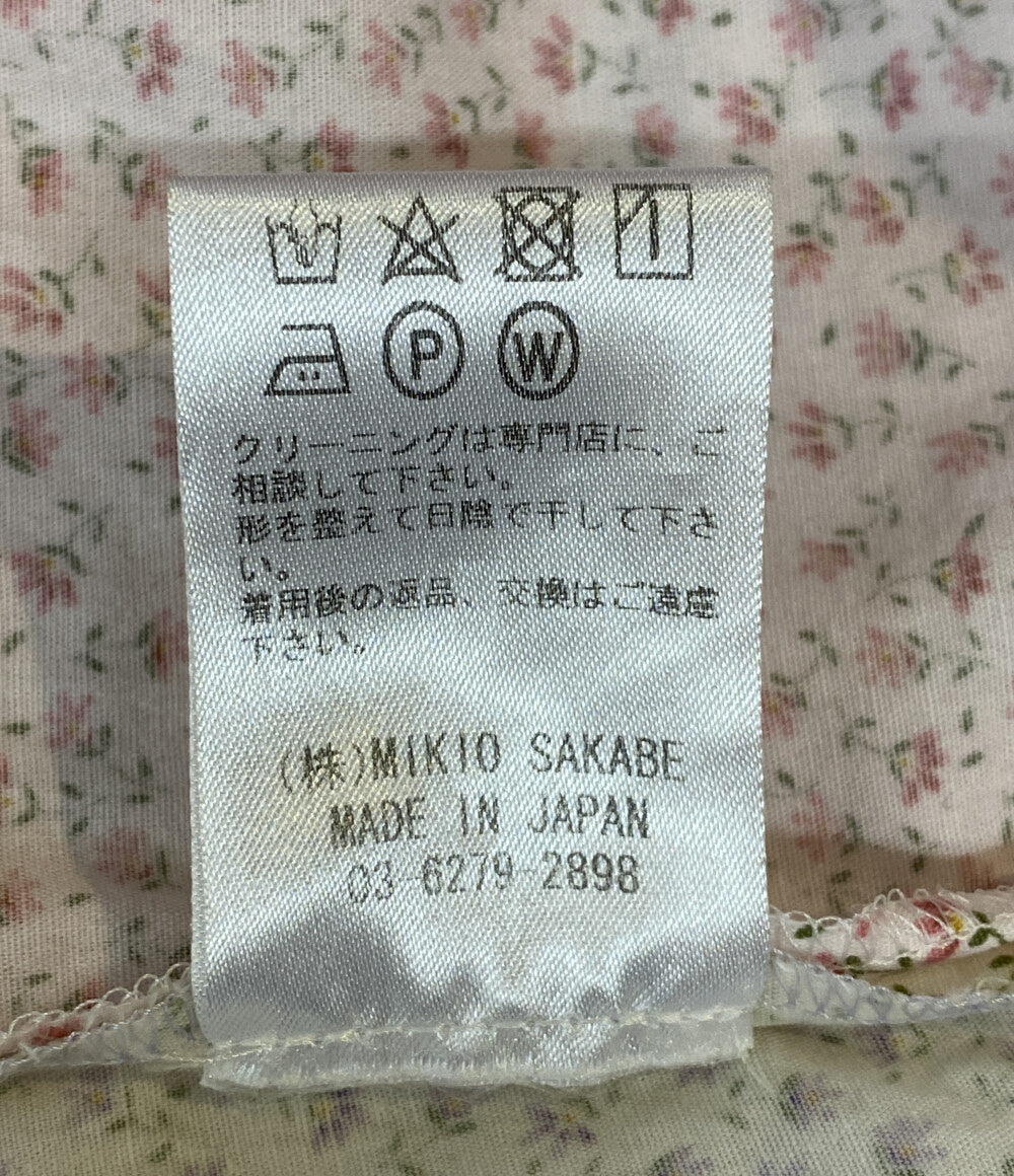 MIKIO SAKABE スパンコールデザインパフスリーブシャツ レディース SIZE F ミキオ サカベ