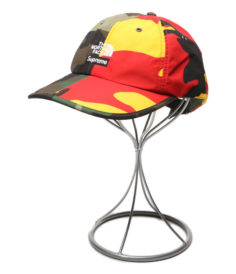 美品 THE NORTH FACE × Supreme シュプリーム キャップ Split 6-Panel CAP 24SS NN52402I メンズ ザ・ノースフェイス