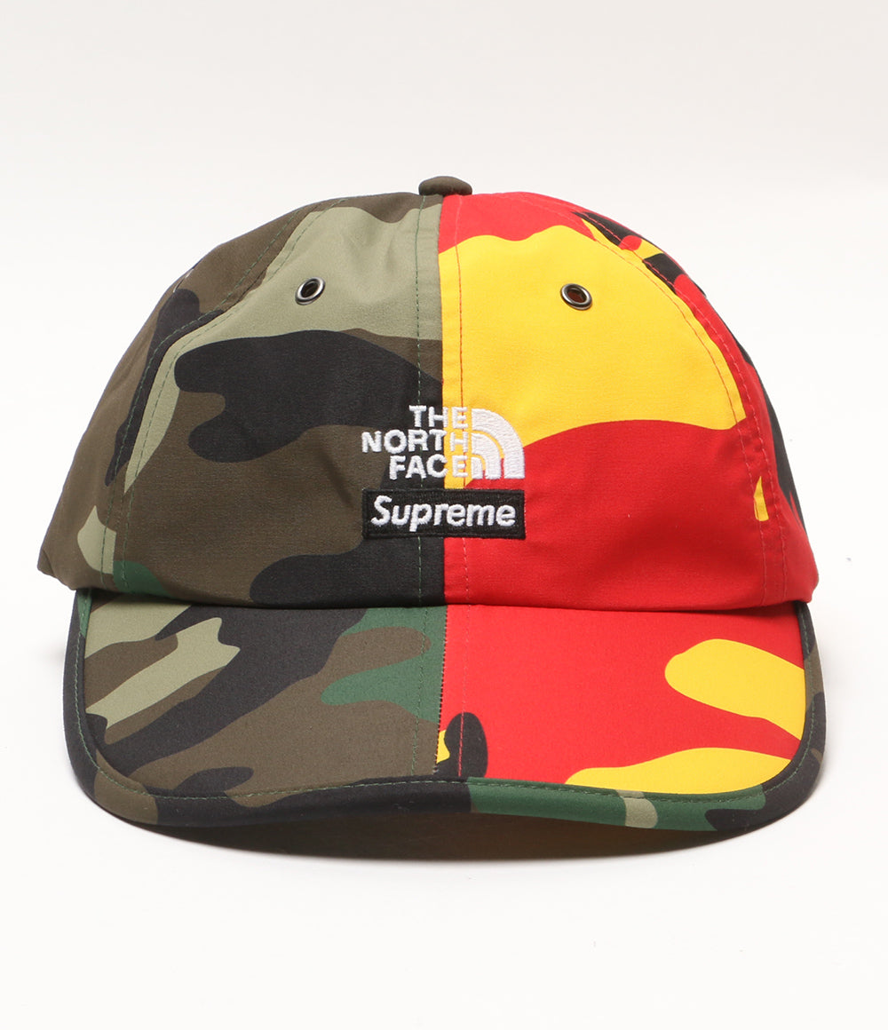美品 THE NORTH FACE × Supreme シュプリーム キャップ Split 6-Panel CAP 24SS NN52402I メンズ ザ・ノースフェイス