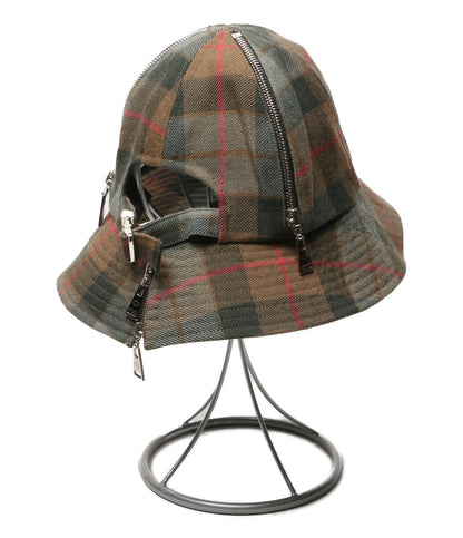 ACUOD by CHANU アクオド バイ チャヌ ジップチェックバケットハット メンズ