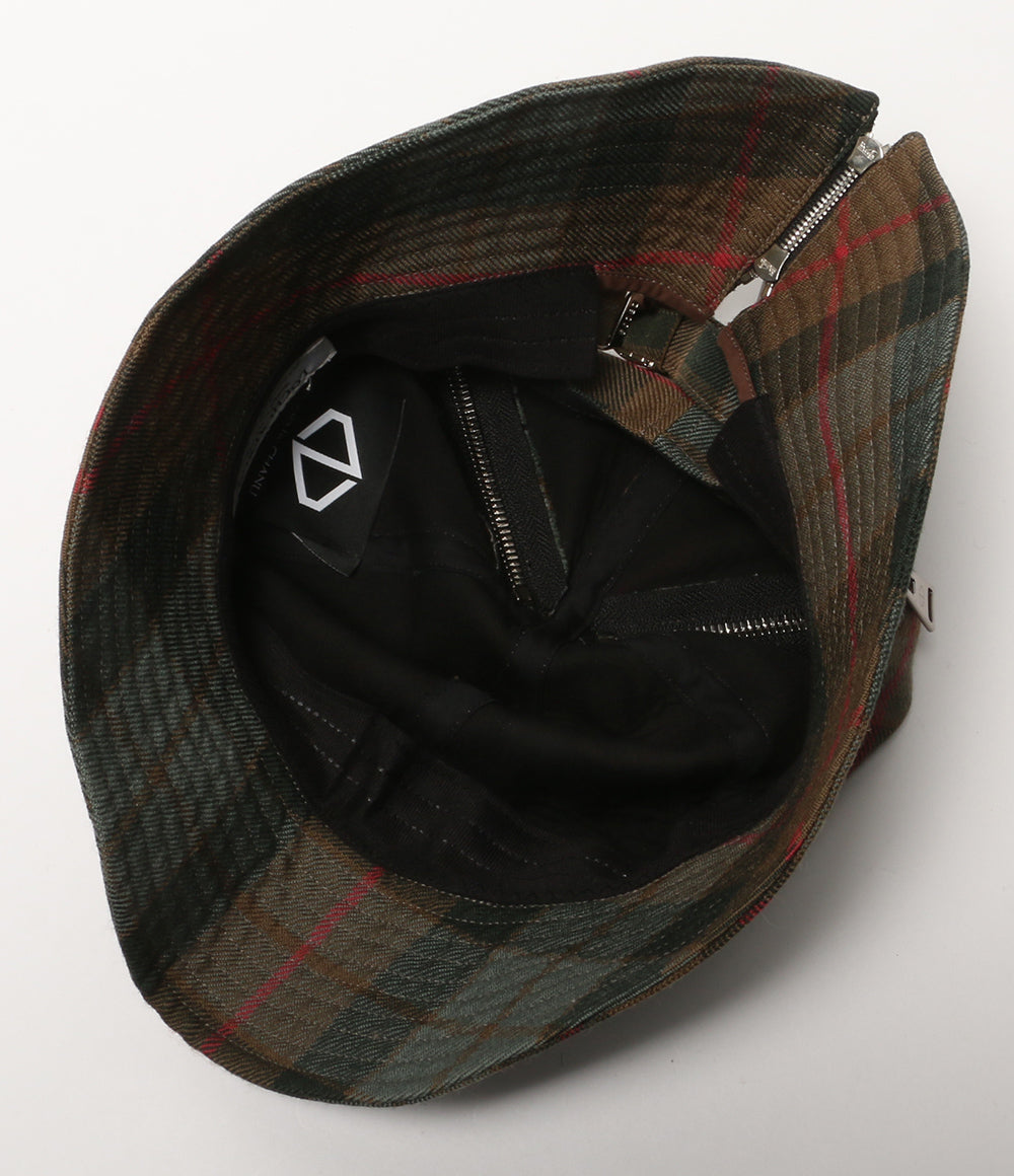 ACUOD by CHANU アクオド バイ チャヌ ジップチェックバケットハット メンズ