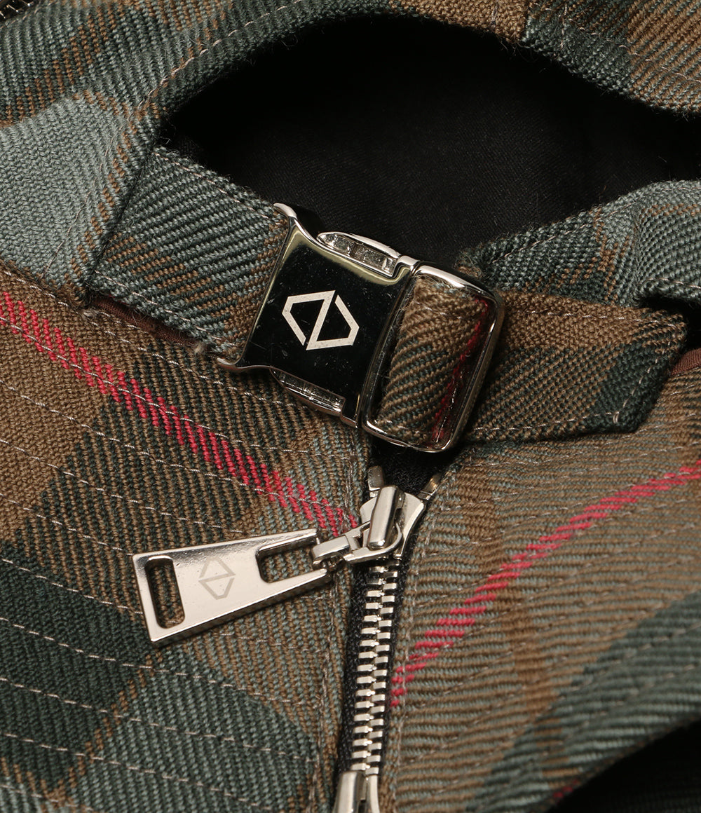 ACUOD by CHANU アクオド バイ チャヌ ジップチェックバケットハット メンズ