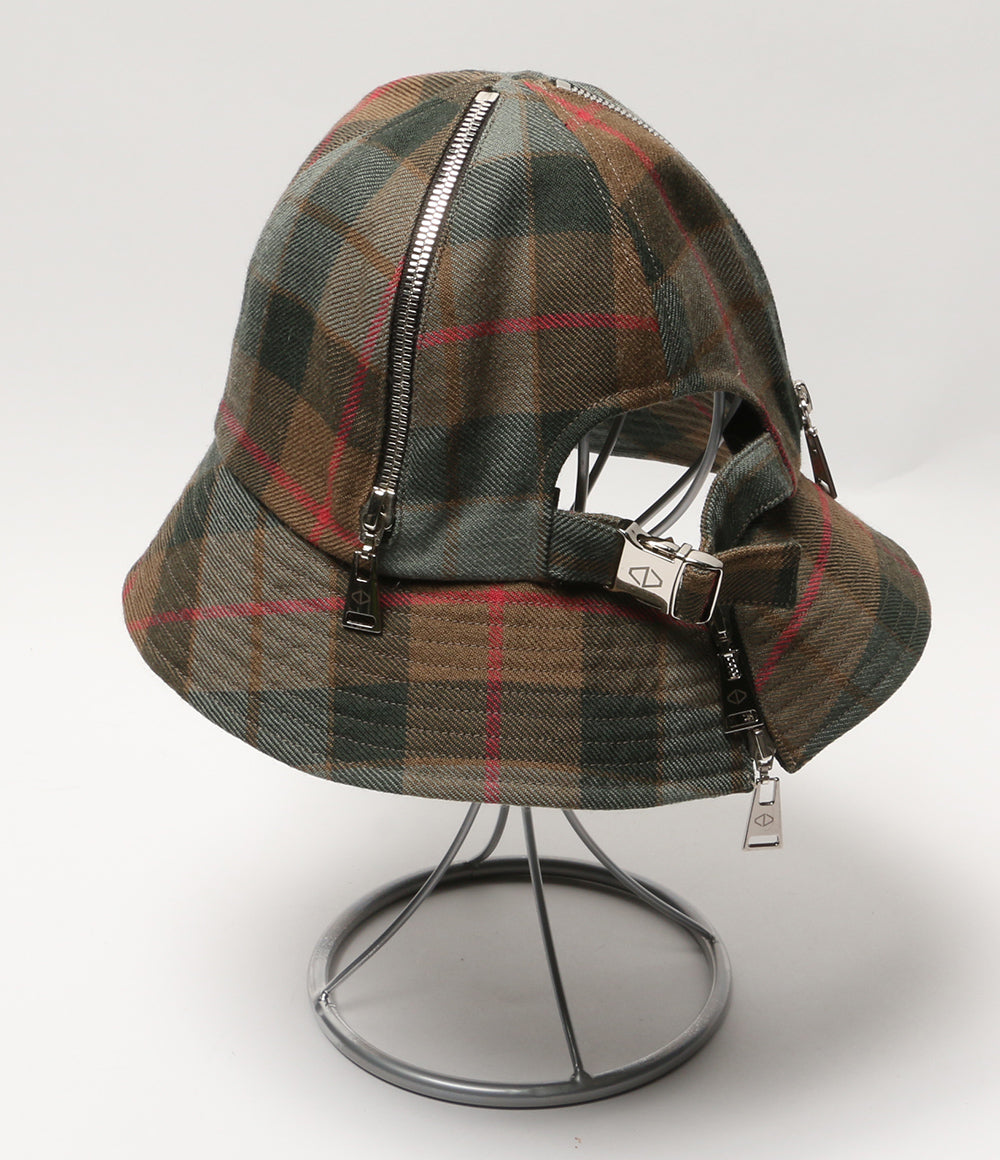 ACUOD by CHANU アクオド バイ チャヌ ジップチェックバケットハット メンズ