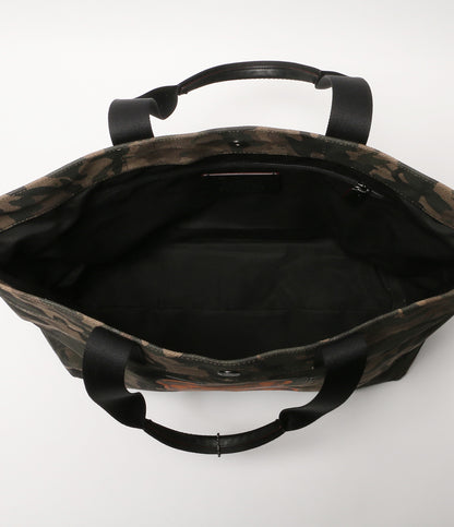 美品 COACH トートバッグ WhIsBeコラボ バンダルガミー カモフラ F76809 レディース コーチ