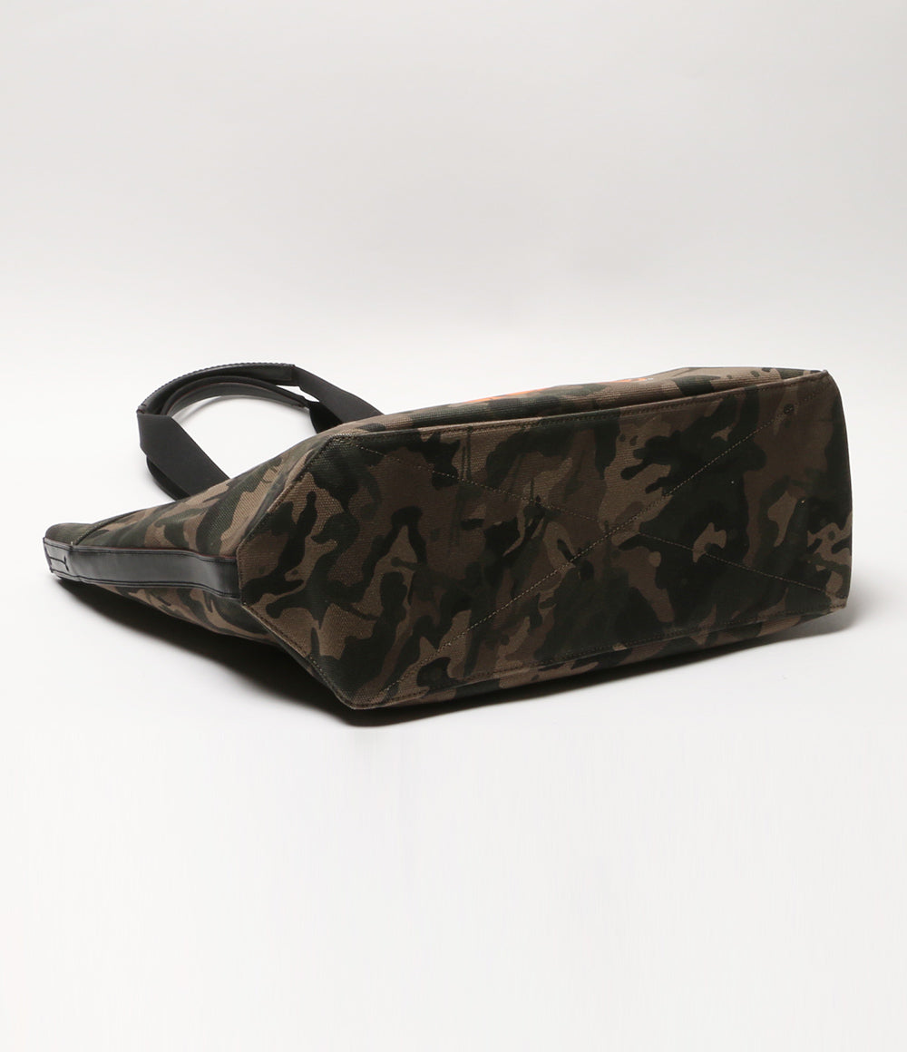 美品 COACH トートバッグ WhIsBeコラボ バンダルガミー カモフラ F76809 レディース コーチ