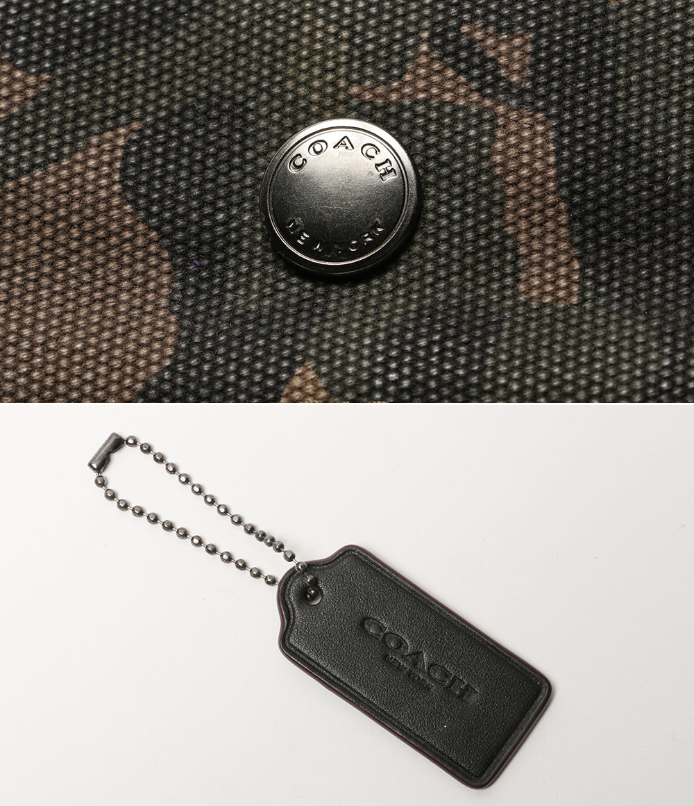 美品 COACH トートバッグ WhIsBeコラボ バンダルガミー カモフラ F76809 レディース コーチ