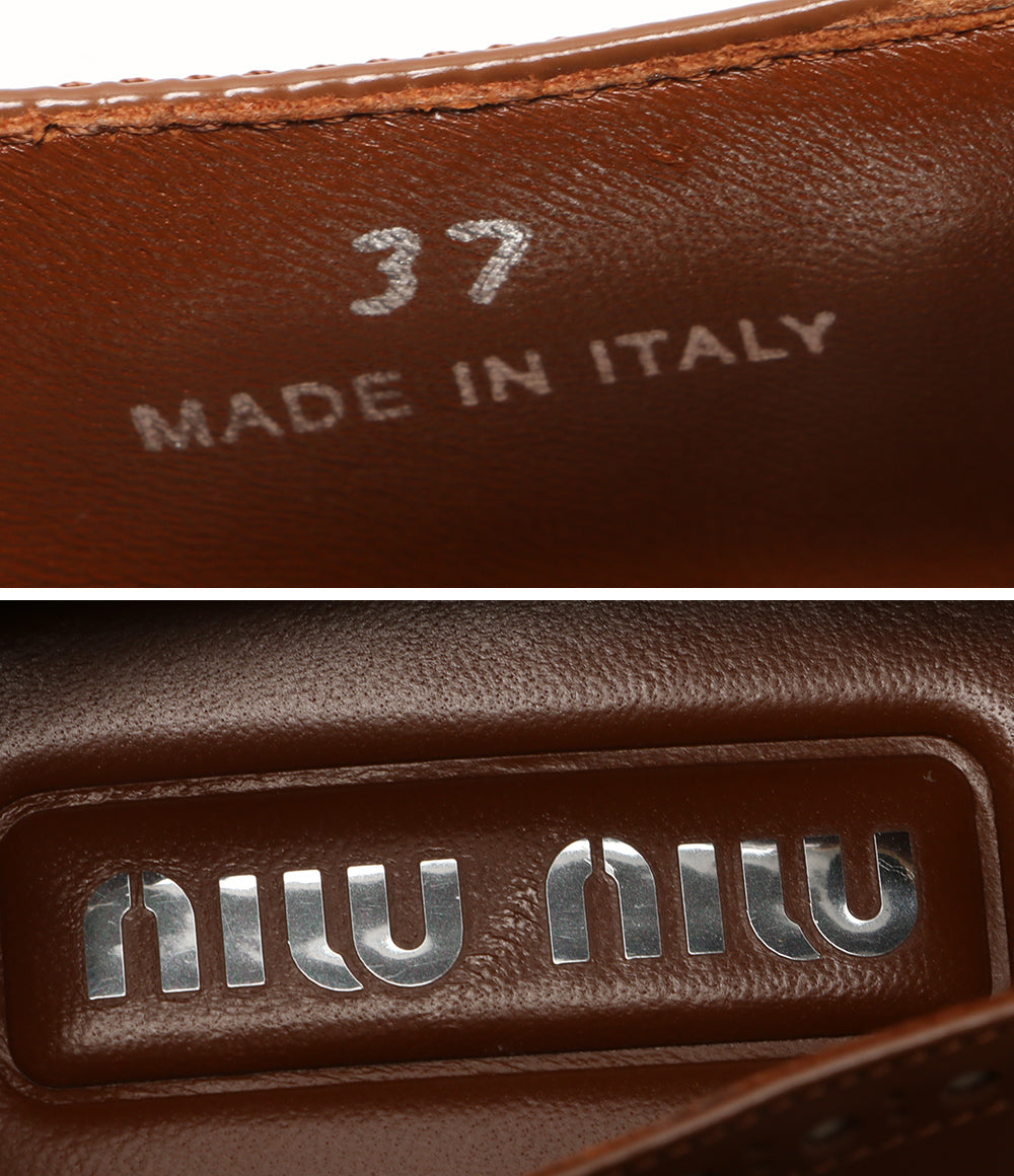美品 MIU MIU パンプス CALZATURE DONNA レディース SIZE 37 ミュウミュウ