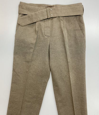 LOUIS VUITTON パンツ ウール混 レディース SIZE 36 ルイヴィトン