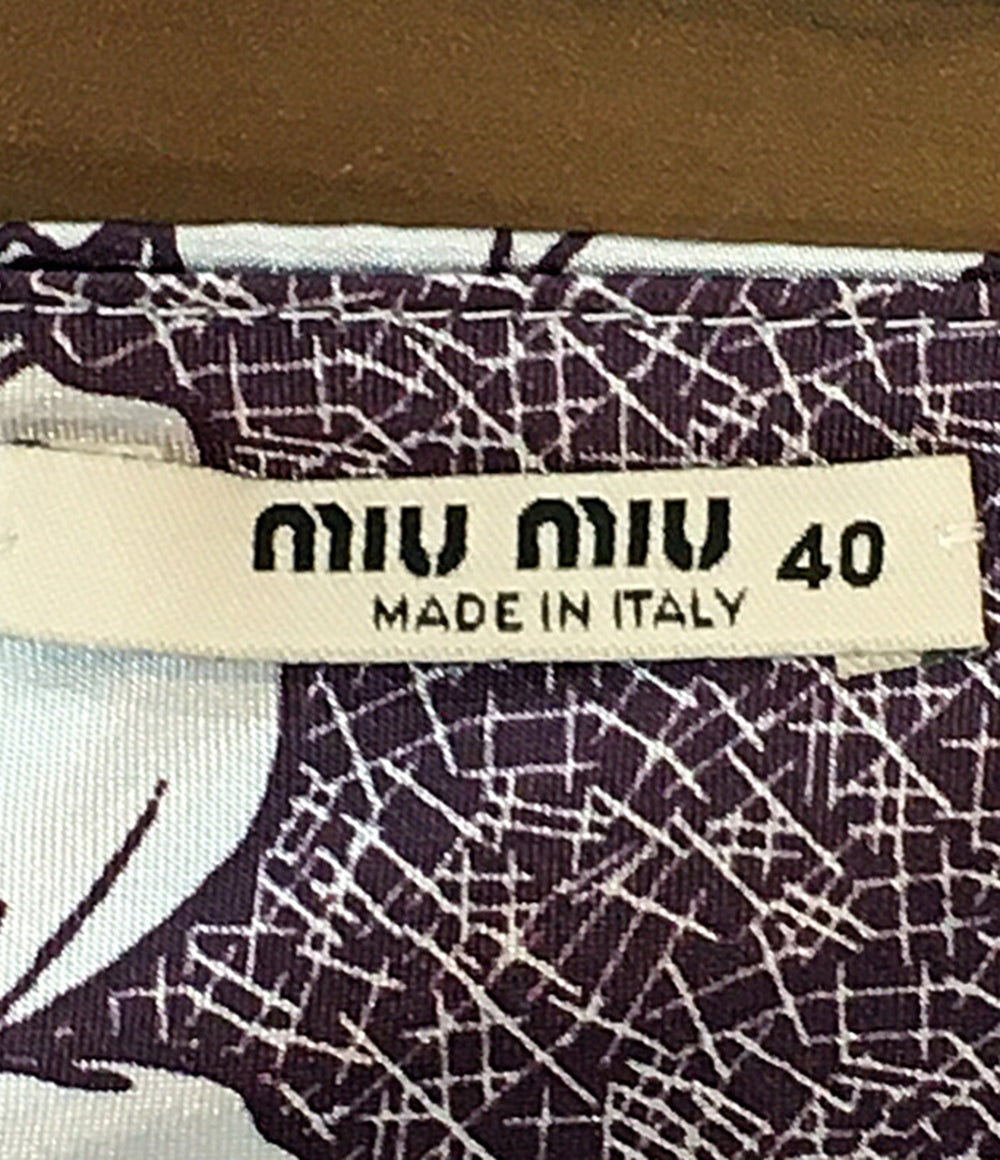 MIU MIU 花柄ノースリーブワンピース 98339 レディース SIZE 40 ミュウミュウ