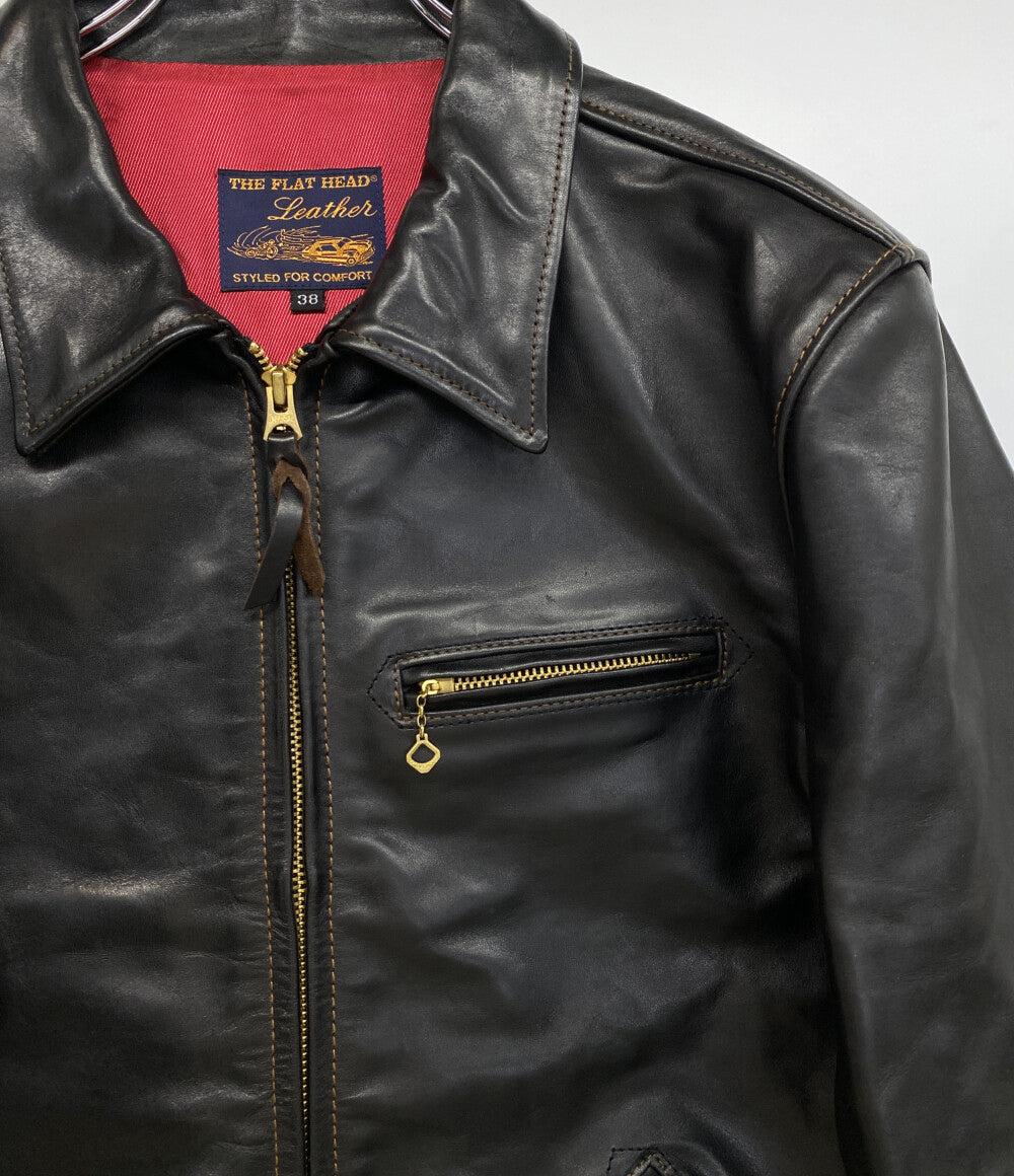 THE FLAT HEAD シングルライダースジャケット ホースハイド FN-LJ-HS メンズ SIZE 38 ザフラットヘッド