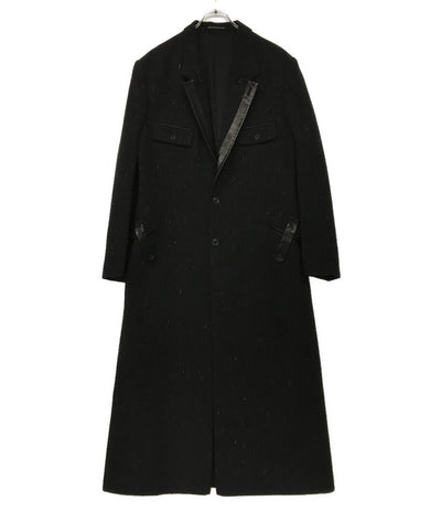 YOHJI YAMAMOTO POUR HOMME コート レザー切替・衿釦止めJ LOOK15 24AW メンズ SIZE 2 ヨウジヤマモトプールオム
