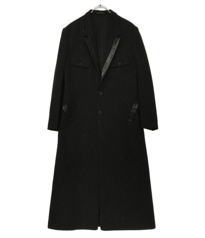 YOHJI YAMAMOTO POUR HOMME コート レザー切替・衿釦止めJ LOOK15 24AW メンズ SIZE 2 ヨウジヤマモトプールオム