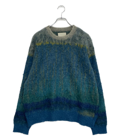 美品 YOKE ヨーク ニット TREE JAQUARD MOHAIR SWEATER 25SS YK25SS0959S メンズ SIZE 2