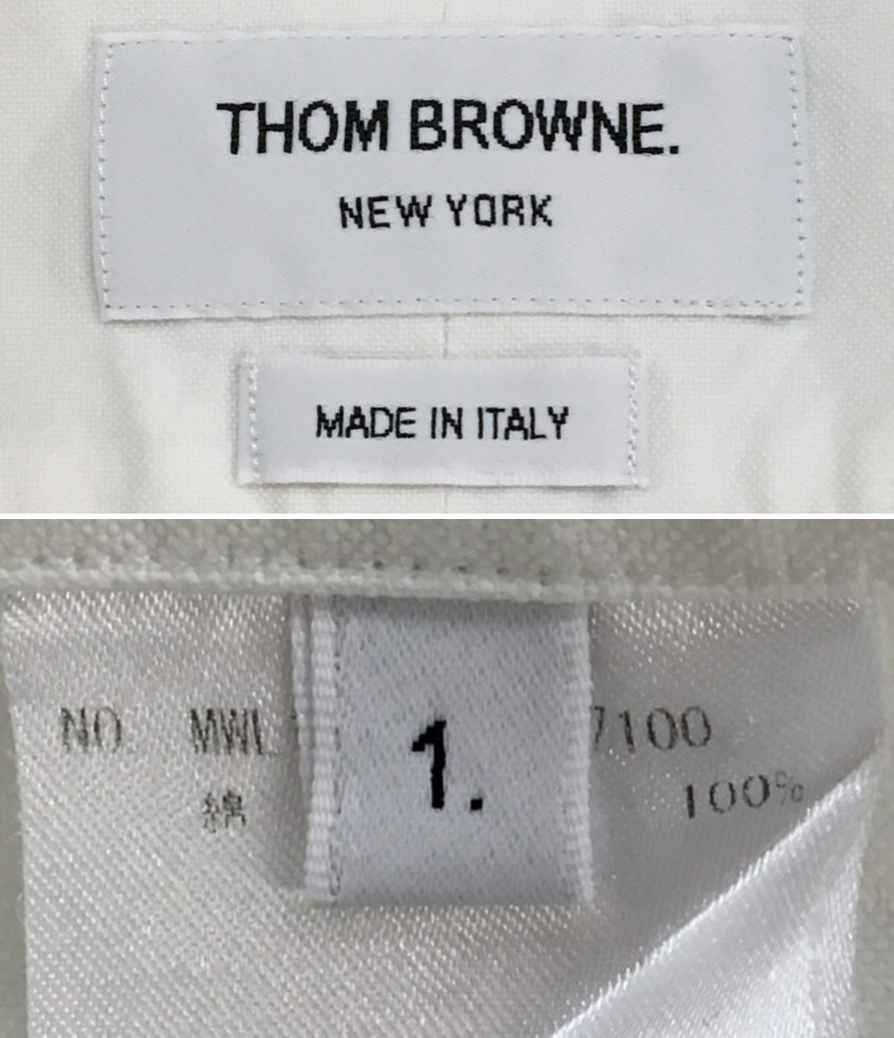 THOM BROWNE トリコロール ボタンダウンシャツ メンズ SIZE 1 トムブラウン