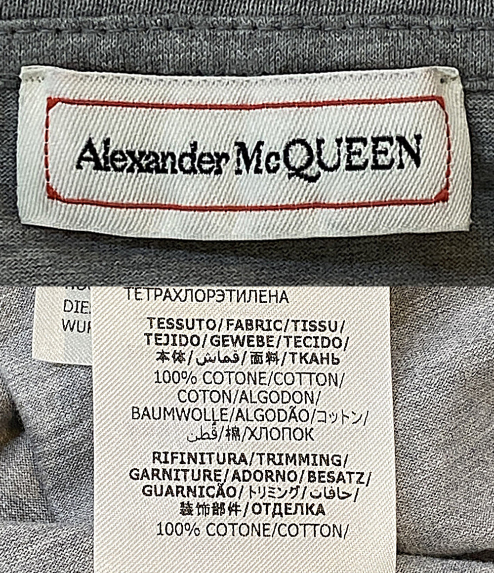Alexander Mcqueen 半袖Ｔシャツ 刺繍ロゴカットソー メンズ SIZE M アレキサンダーマックイーン