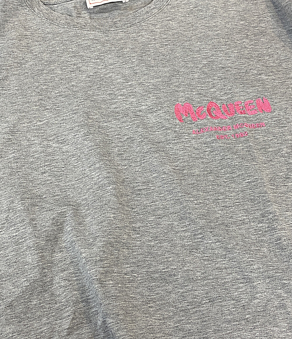 Alexander Mcqueen 半袖Ｔシャツ 刺繍ロゴカットソー メンズ SIZE M アレキサンダーマックイーン