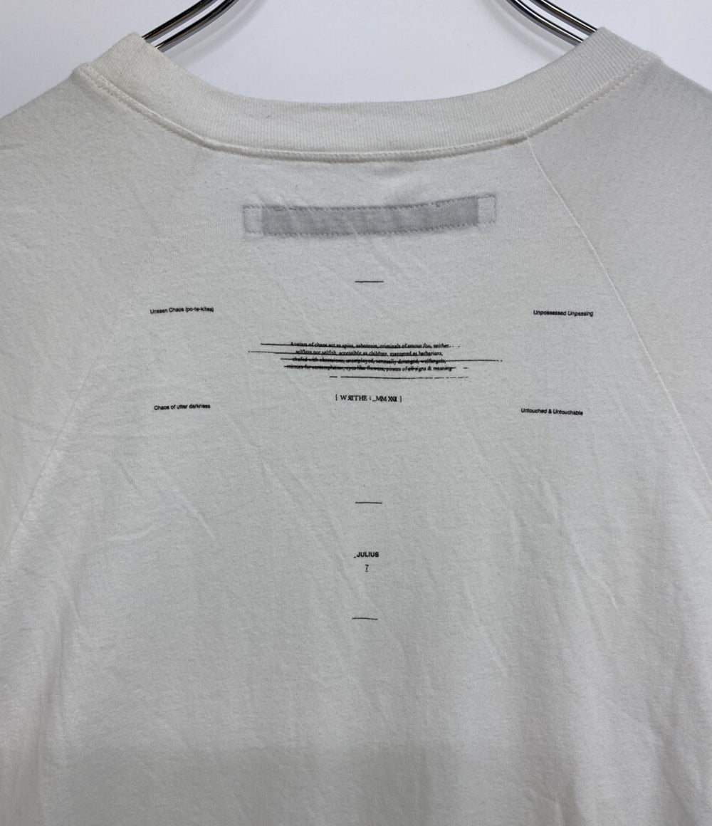 JULIUS 変形デザインカットソー JULIUS グレー Tシャツ サイズ2 T 