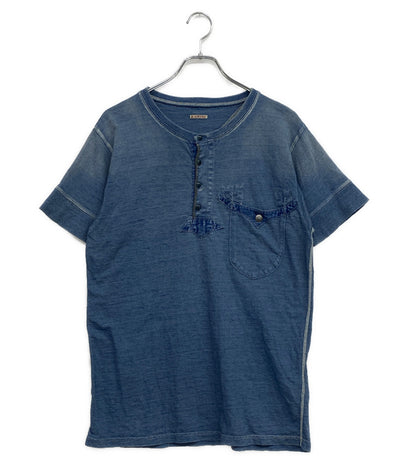 KAPITAL 半袖Ｔシャツ DYED HENLEY COLLAR TEE メンズ SIZE 3 キャピタル